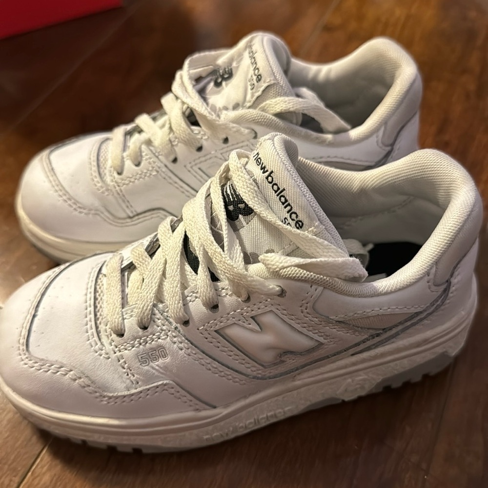New Balance 550 White/Grey Size 11 (boys preschool)